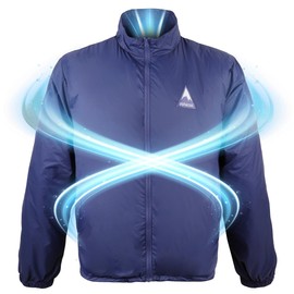 AlphaCool Cooling Fan Jacket For Men Women, 2 Fans & 10000mAh Battery Pack, Air Conditioned Jacket Electric Cooling for Work 2XL