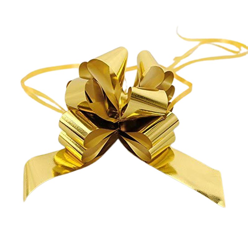 Brizzolari Metallic Fast Ribbons, 50 Pieces, 31 mm, Christmas Decorations,