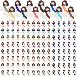 Draupnir 120PCS Little Jesus Figures Easter Mini Jesus Figurines in Bulk, Religious Jesus Figures Gift for Family Friends Coworker Easter Egg Stuffers(Macaron) 目前用的是这个