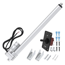 12V Linear Actuator 3000N/660lbs - 18 Inch Stroke, 5mm/s Speed | Waterproof Heavy Duty Linear Motion Actuator with Controller for Industrial, Home Automation