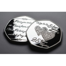 The Commemorative Coin Company On Our 25th SILVER WEDDING ANNIVERSARY Commemorative. Gift/Present Husband/Wife. 50 Years Together. Love/Celebration/Marriage