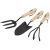 Draper 83993 Carbon Steel Hand Fork/Cultivator and Trowel with Hardwood