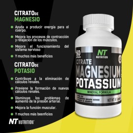 Magnesio Y Potasio, Colageno, Omega 3 Y Vit C Nt Nutrition Sabor Natural