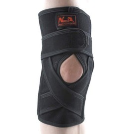 ノーブル ニーレスキュークロスサポート ひざ用サポーター ブラック Lサイズ