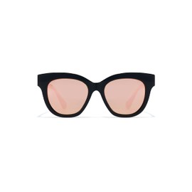 HAWKERS Audrey Sunglasses for Men and Women, Raw Rose Gold Polarised · Black