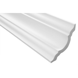 Marbet Design Ceiling Moulding Made of Polystyrene XPS - High-Quality Stucco Moulding Moulding Light and Robust in Modern Design - (2 Metres E-15 80 x 80 mm) Decorative Strips