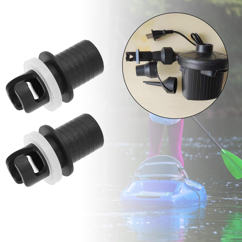 EMSea 2Pcs Inflatable Boat Valves Hose Adapter Connector Sup Pump