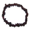 Garnet Almandine Splitter Bracelet 20cm on Elastic Band, Stone, without