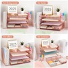 gianotter Desk Organizers and Accessories with File Holder, 4-Tier Desk