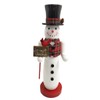 Santa's Workshop 14" Snowman Nutcracker, White