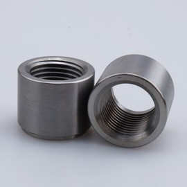 AC PERFORMANCE Steel Female 1/2 NPT Weld On Bung, 1/2" Weldable Fuel Tank Fitting, Natural, Pack of 2