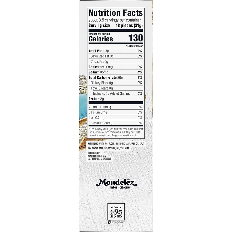 Good Thins Simply Salt Rice Snacks Gluten Free Crackers, Snack