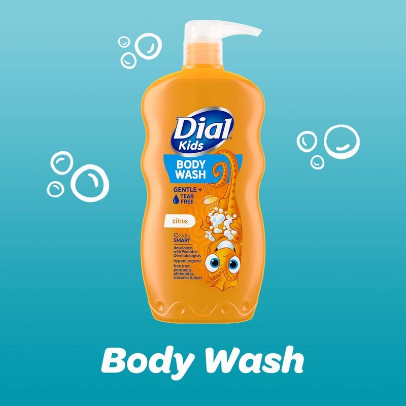 Dial Kids Body Wash, Citrus, 24 fl oz (Pack of