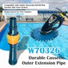 W70326 Cassette Outer Extension Pipe with Handnut Compatible with Zodiac