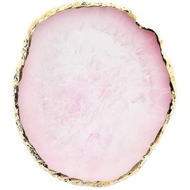 Resin Nail Art Palette, Manicure Color Mixing Palette Nail Painting Display Tray Nail DIY Supplies (Agate Powder)