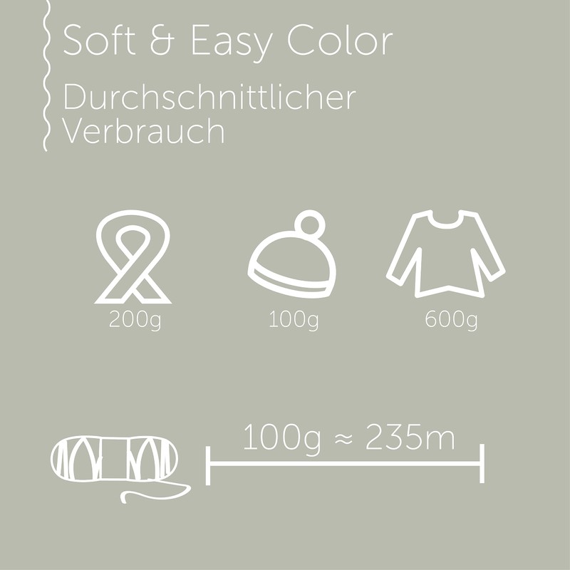 Schachenmayr Soft & Easy Colour, 100 g Earth Colour Hand