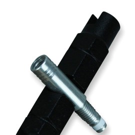 Black Set - 2 x Original Schwalbe SV Valve Core + SV Valve Cap Smoke Grey + 2 Valve Nuts Black + Valve Key SV/AV