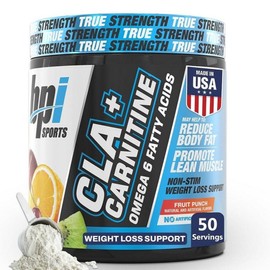 BPI Sports CLA Carnitine Fruit Punch 50 Count 12.34 oz, 1 pack, 374g / BPI Sports CLA 카르니틴 후르츠 펀치 50회 12.34 온스, 1개, 374g