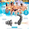 Swimming Ear Plugs, 2 Pairs Swimmers Earplugs for Adults Teens-