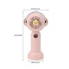Lovely Handheld Misting Fan with Atomization Function USB Rechargeable Small