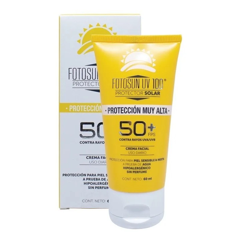 Protector Solar Facial Fotosun Uv 100 60ml Fps 50+ Six