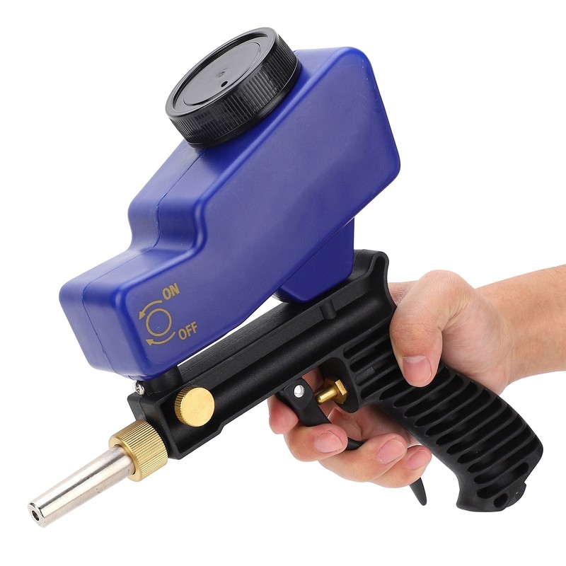 Gravity Feed Sandblasting Gun Air Sand Blaster Spray Handheld Tool
