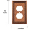 Henne Bery Raised Pearls Decorative Wall Plate Switch Plate Outlet