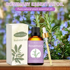 Rosemary Essential Oil, Rosemary Aroma Oil 100% Pure Natural Organic Rosemary Fragrance Oil for Diffuser Humidifier Candle Soap Aromatherapy Making - 100ML
