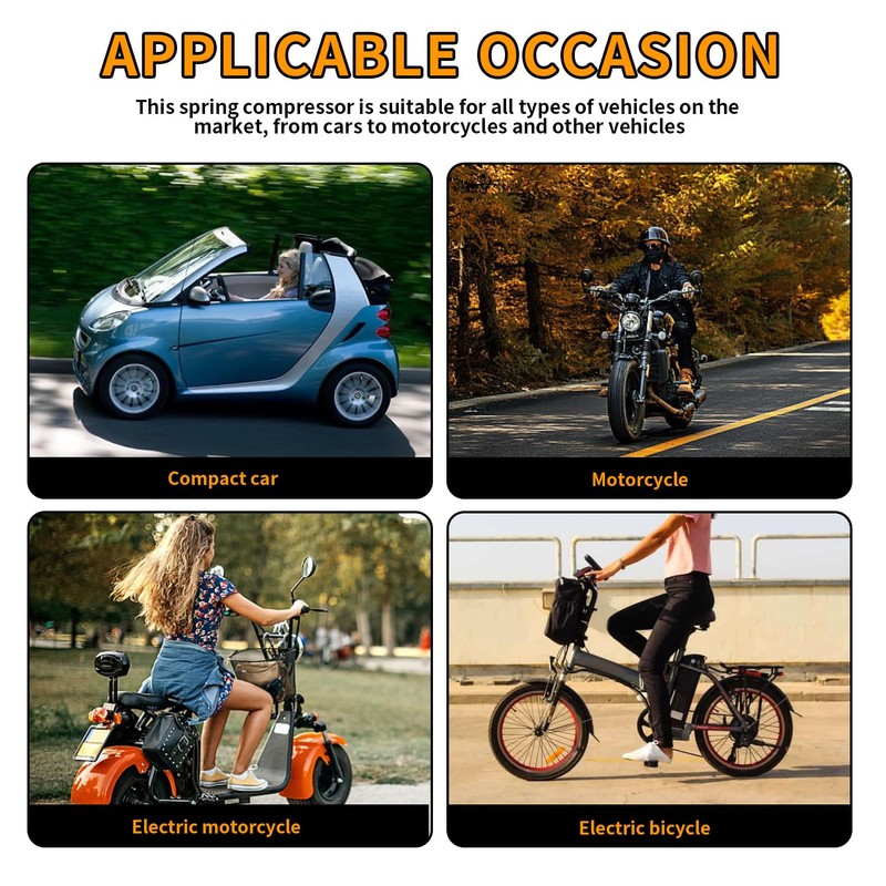 momgyaamz Spring Compressor Motorcycle, Shock Absorber Tool, Universal Special Tool