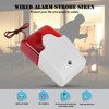 12 V Wired Strobe Siren, Sound Alarm Strobe Flashing Red