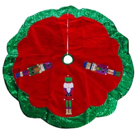 Kurt S. Adler 48" Velvet Nutcracker Tree Skirt
