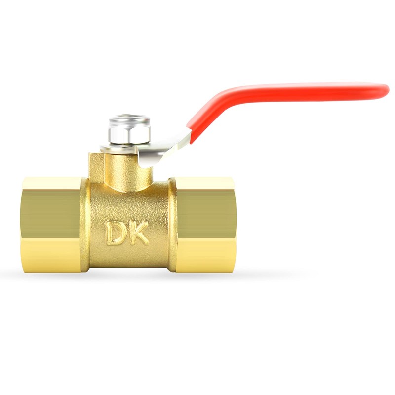 TAILONZ 2 Point 1/4" Brass Ball Valve Switch, Brass Joint