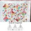 45 Degree Double Strip Ruler Double Strip Quilting Ruler Creative