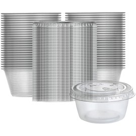 Gelatin Shot Cups with Lids - 2 oz (Pack of 50) - Perfect for Jello Shots, Desserts & Samples - Durable & Leakproof