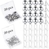 Ripeng 40 Pcs Cubicle Hooks for Fabric Wall, Cubicle Picture