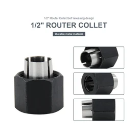 Thaekuns 1/2" Router Collet fit for Dewalt 326286-03, Bosch 2610906284,Big Horn 19693 & Hitachi 325-199, 323-421, RC050DW