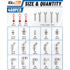 435PCS Grease Fittings Assortment, SAE & Metric Hydraulic Grease Zerk