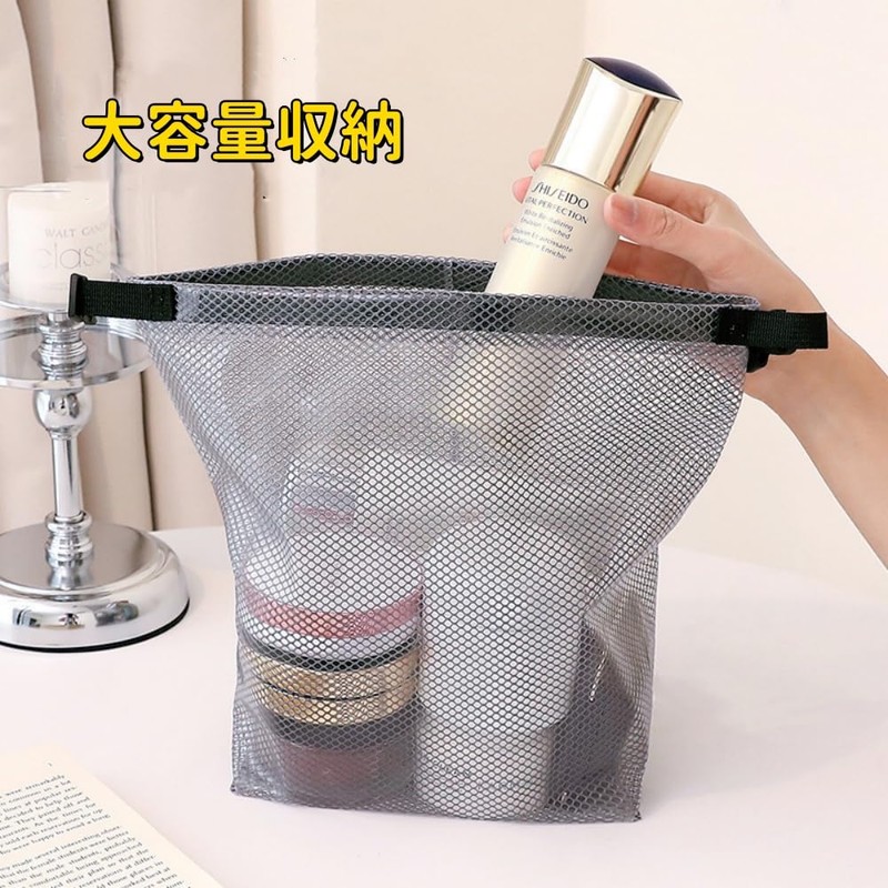 サウナバッグ 防水 透明 ドライバッグ 大容量収納 自立 メイクポーチ 手提げに変身可能 持ち運び便利 水泳