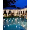 Yakpo 12 Pack Cool White Flickering LED Floating Tea Light,