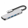 Eight Point USB Hub, 5-in-1 HDMI Type C Adapter, 4K