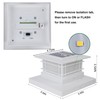 Dynaming 6 Pack Solar Post Cap Lights Outdoor with Flickering