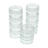 10 Clear Empty Containers Jars Cosmetic Pot Small Travel Sample