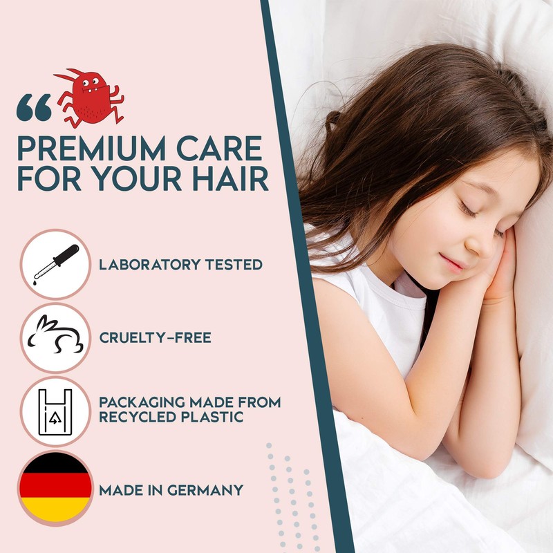 LISCH 100% Natural Head Lice Treatments That Kills Eggs and