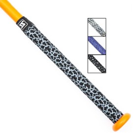 SNIPER SKIN Extreme Performance Grip/Wrap 46in Elevated Performance for Hockey, Lacrosse Baseball & Softball Bat | Easy to Install & Waterproof Grip Tape| Black/Grey Camo