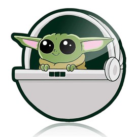 10 Pack Baby Yoda Stickers, Baby Yoda Car Decal Sticker Vinyl Car Decal or Laptop Sticker for Refrigerator, Luggage, Vehicle, Window, Bumper, MacBook