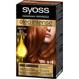 Syoss Oleo Intense Hair Colour 6-76 Warm Copper Pack of 3 x 115 ml