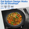 Souped Up Recipes 12.5 Inch Carbon Steel Wok For Electric,