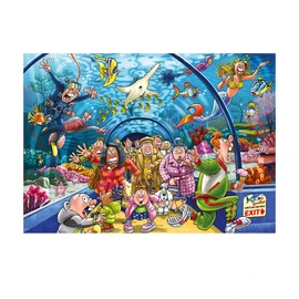 Wasgij Original 43, Aquarium Antics-1000 Piece Jigsaw Puzzles for Adults - Colourful,Fun,Challenging and Brainteasing Adults Jigsaw Puzzle - 100 Percent Recycled Cardboard - 1000pcs - Jumbo