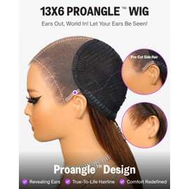 Megalook hair 13x6 Chocolate Brown Lace Front Wig 220% Density Body Wave Lace Front Wigs Human Hair Pre Plucked Ear-to Ear HD Frontal Brown Drawstring Wig Human Hair 4# 20 Inch