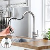 Single Handle Pull Down Kitchen Faucet, Stainless Steel Pull Out